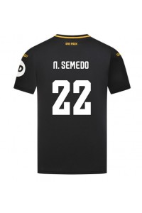 Wolves Nelson Semedo #22 Jalkapallovaatteet Vieraspaita 2024-25 Lyhythihainen